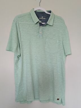 The Normal Brand Men's Mint Green Polo with Chest Pocket